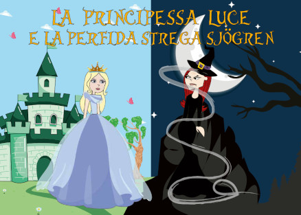 Fumetti - La principessa Luce e la perfida strega Sjogren